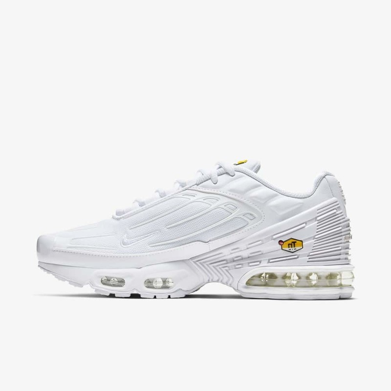 Nike air max plus 3 triple 2024 white release date